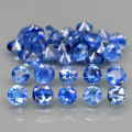 Cornflower Blue Sapphire Round Diamond Cut 2.5-3mm Ceylon 1Pcs/0.10Ct.