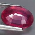 3.62Ct. Ruby Oval Facet Red Sparkling & Good Color! Heated Natural