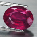 2.76Ct. Ruby Oval Facet Red Sparkling & Good Color!  Natural