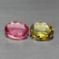 1.93Ct.  Tourmaline Oval  Pink&Green Mozambique Ravishing For Jewelry!