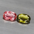 1.81Ct. Tourmaline Oval Green & Pink Untreated Natural