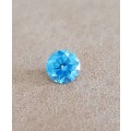 *CERTIFIED* Diamond  0.46Cts  Round Sky Blue Loose Natural Diamond