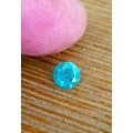*CERTIFIED* Diamond  0.81Cts  Round Vivid Greenish Blue Loose Natural Diamond