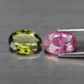 1.74Ct. Tourmaline Oval Green & Pink Untreated Natural