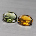 1.74Ct. Tourmaline Oval Green & Gold  Mozambique Gorgeous For JewelryNatural