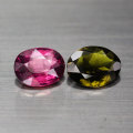 1.89Ct. Tourmaline Oval Green &  Pink Untreated Natural