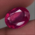 2.38Ct. Ruby  Oval Facet Red Sparkling & Good Color!