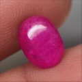 3.46Ct. Ruby Oval Pinkish red Cabochon Top Blood Red Natural