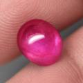 5.78Ct. Ruby Oval Pinkish Red Cabochon Top  Natural