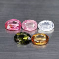 2.16Ct.  Tourmaline Oval Pink,Green & Gold-Color Mozambique Ravishing Natural