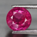 1.47Ct. Ruby  Round Facet Pinkish Red Sparkling & Good Colour