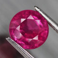 1.47Ct. Ruby  Round Facet Pinkish Red Sparkling & Good Colour
