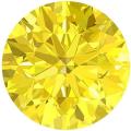 Diamond **CERTIFIED** Round Fancy Yellow 1.8mm  VVS1 Loose Natural
