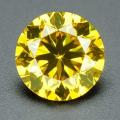 Diamond **CERTIFIED** Round Fancy Yellow 1.8mm  VVS1 Loose Natural