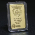 Deutsche Reichsbank 999/1000 Gold clad Bar-Souvenir  Bar