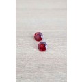 1.47Ct. Spessartine Garnet Round Red  ``Pair``  Sparkling Untreated Natural