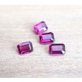 Rhodolite Garnet 1.10Ct. Cherry Pinkish Emerald Cut .Ravishing Color!