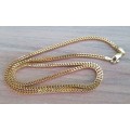 10K Yellow Gold 46cm -2.5mm Square Wheat Box Franco Chain Necklace