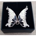 Swarovski Necklace Butterfly Gold Plated  Link Chain