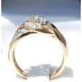 0.750ct TRILOGY  DESIGN DIAMOND RING ** YELLOW GOLD** LADIES STUNNING