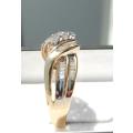 0.750ct TRILOGY  DESIGN DIAMOND RING ** YELLOW GOLD** LADIES STUNNING