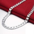 Classic chain 8MM 60cm silver Necklace jewellery