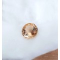 4.64Cts  MORGANITE ORANGE ROUND CUT**CERTIFIED** GEMSTONE! NATURAL