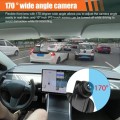 LCD DVR Mirror Dash Cam Rear View Mirror Camera 170° Wide Angle Dual Lens Driving Recorder