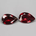 1.93Ct.  Spessartine Garnet Red Pear Namibia Gem Good Sparkling!Unheated Natural