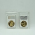 Krugerrand  South Africa  1OZ Gold Coin Paul Kruger-Replica Collectible W/ Acrylic Case