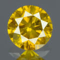 0.17cts. Round Brilliant Cut Vivid Yellow Loose Natural Diamond