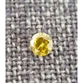 0.20cts.  Round VS2 Intense Canary Yellow Loose Natural Diamond CERTIFIED