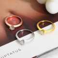 1.00 Carat Moissanite VVSI/D Engagement Ring in Yellow Gold or Rose Gold  **GRA Certified**