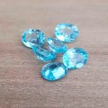 Blue Topaz Oval Cut 3*3.30Cts   8x10MM Loose Gemstone  Natural