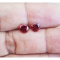 2.30Ct. Rhodolite Garnet Round Pair**Top Red**