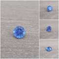 Purplish Blue Tanzanite 0.81Cts 5.5mm Round Ravishing Colour Natural