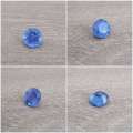 Purplish Blue Tanzanite 0.81Cts 5.5mm Round Ravishing Colour Natural