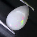 1.62Ct.  Opal Pear Cabochon Multi Colours Glittering Rainbow 3D! Ethiopian Natural