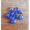 Purplish Blue Tanzanite 1Pcs Oval Cabochon 7x5MM. Ravishing Colour & Full Fire!