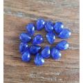 Purplish Blue Tanzanite 1Pcs Pear Cabochon 6x8MM. Ravishing Colour & Full Fire!