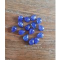 Purplish Blue Tanzanite 1Pcs Pear Cabochon 6x8MM. Ravishing Colour & Full Fire!
