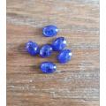 Purplish Blue Tanzanite 1Pcs Oval Cabochon 6x8MM. Ravishing Colour & Full Fire!