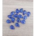 Purplish Blue Tanzanite 1Pcs Pear Cabochon 7x5MM. Ravishing Colour & Full Fire!