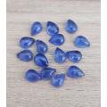 Purplish Blue Tanzanite 1Pcs Pear Cabochon 7x5MM. Ravishing Colour & Full Fire!
