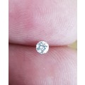 0.10Cts DIAMONDS D/SI1 **CERTIFIED**SPARKLING  WHITE COLOR NATURAL