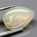 2.46Ct. Opal Oval Cabochon Multi Colours Glittering Rainbow 3D! Ethiopian Natural