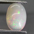 1.51Ct. Opal Oval Cabochon Multi Colours Glittering Rainbow 3D! Ethiopian Natural