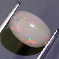 0.85Ct. Opal Oval Cabochon Multi Colours Glittering Rainbow 3D! Ethiopian Natural