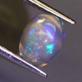 0.80Ct. Opal Oval Cabochon Multi Colours Glittering Rainbow 3D! Ethiopian Natural