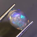 0.80Ct. Opal Oval Cabochon Multi Colours Glittering Rainbow 3D! Ethiopian Natural